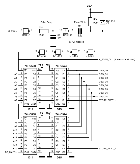 Hardware Breakpoint Schematic