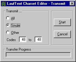LaufText Characterset Editor Transfer