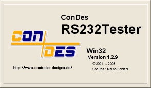 ConDes RS232 Tester Splash Screen